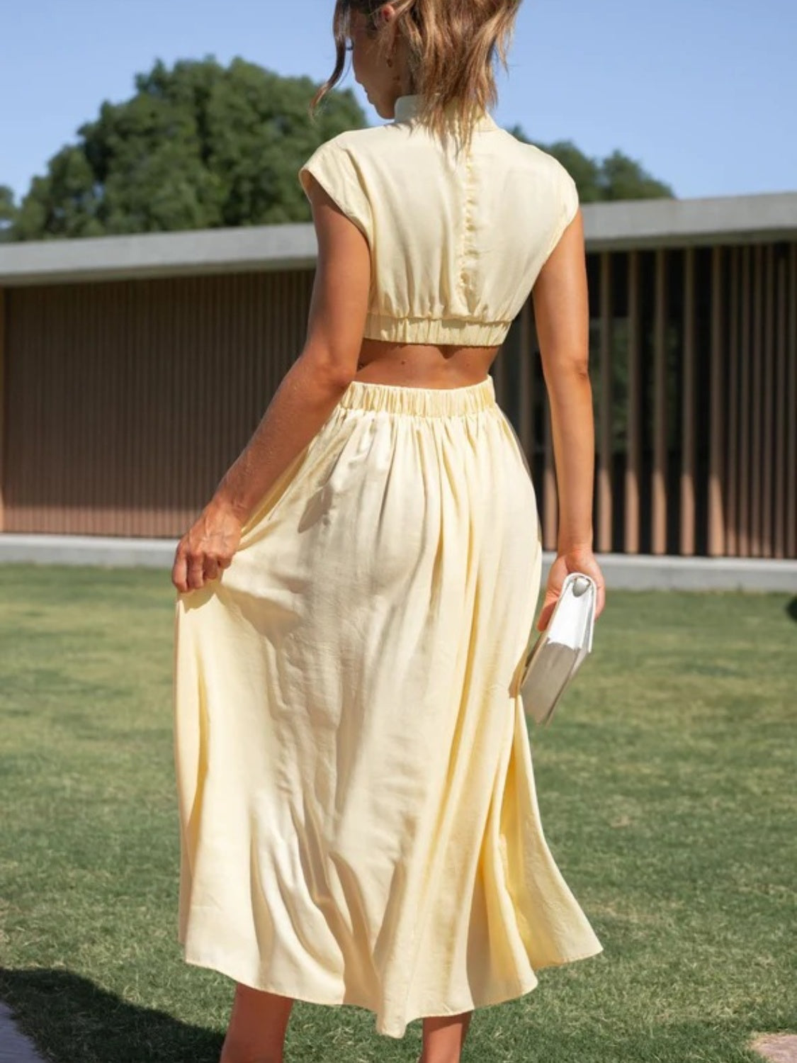 Sleeveless Ruched Dress