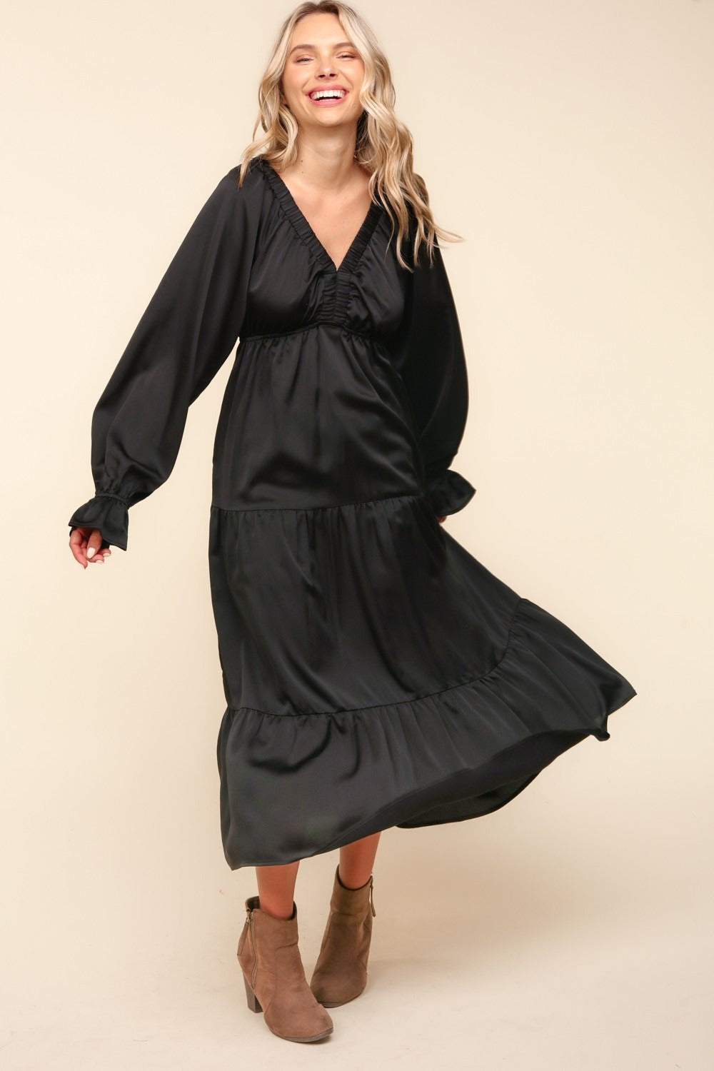 Tiered Midi Dress