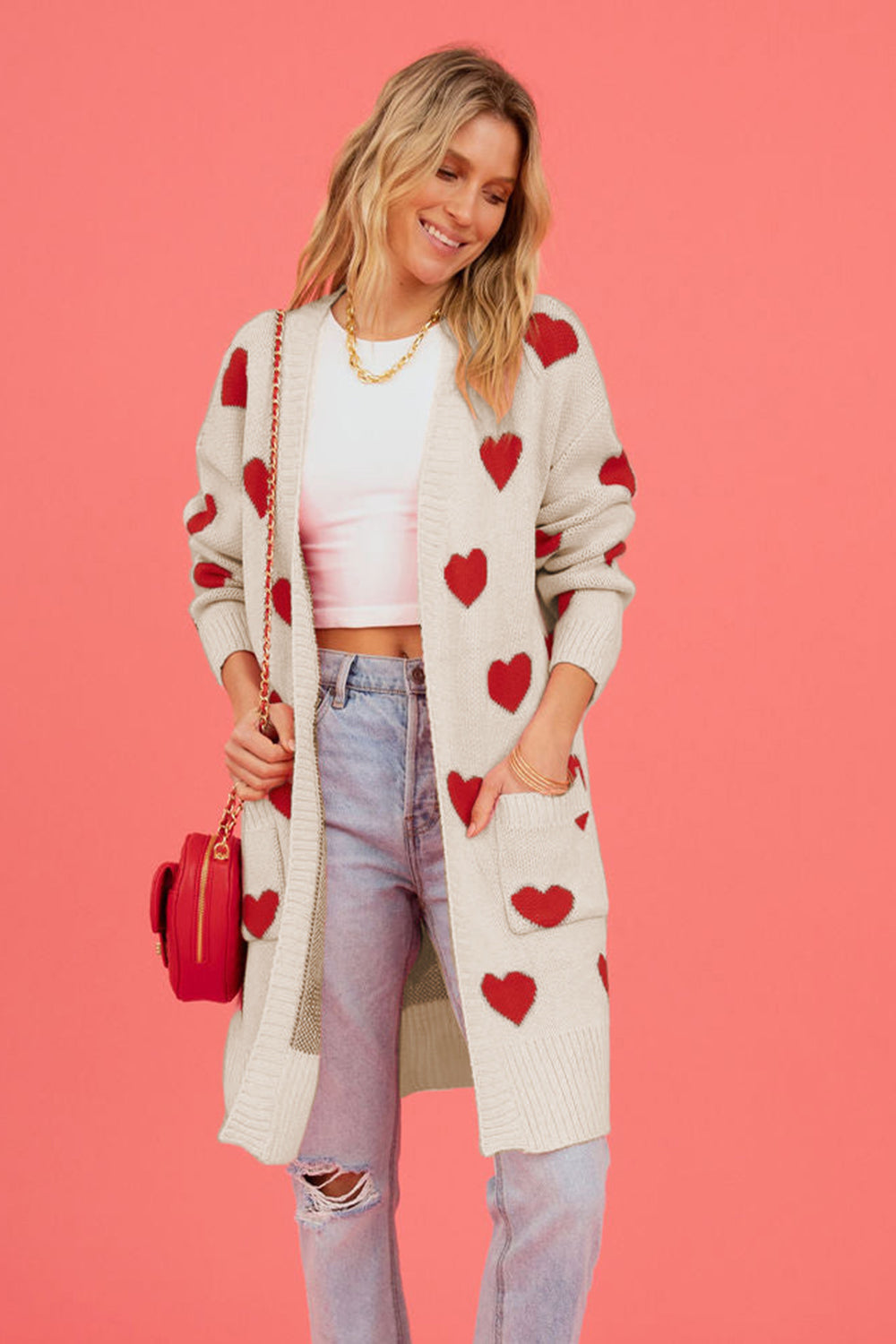 Heart Graphic Cardigan