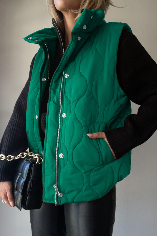 Quilted Vest with Pockets