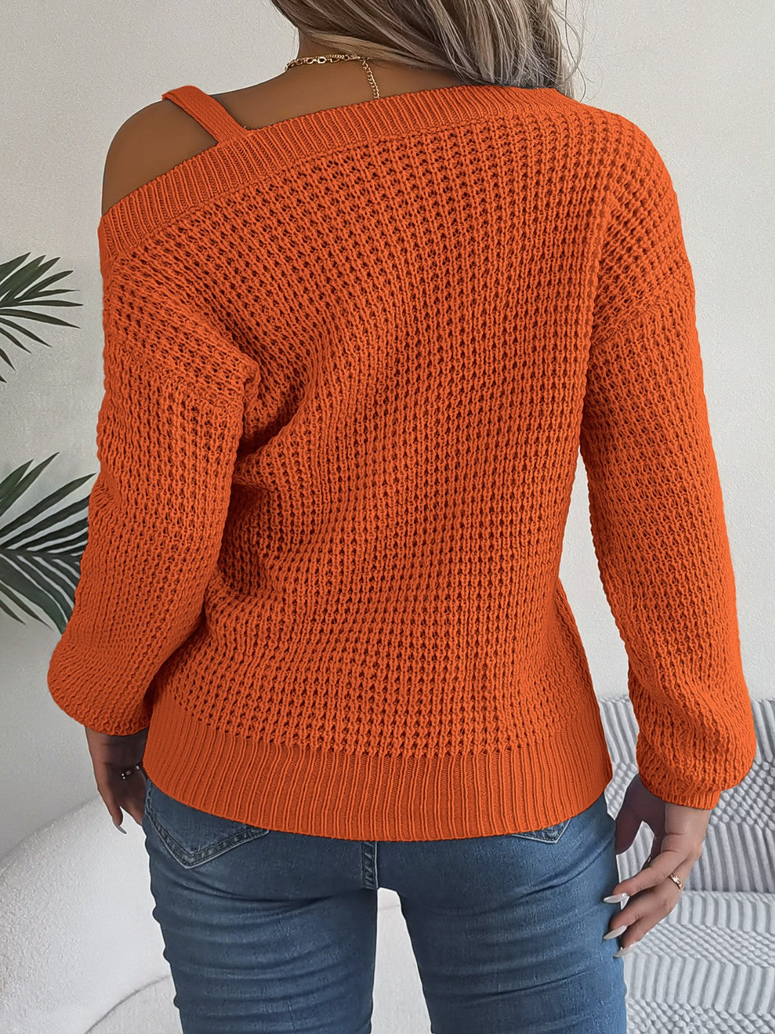Asymmetrical Long Sleeve Sweater