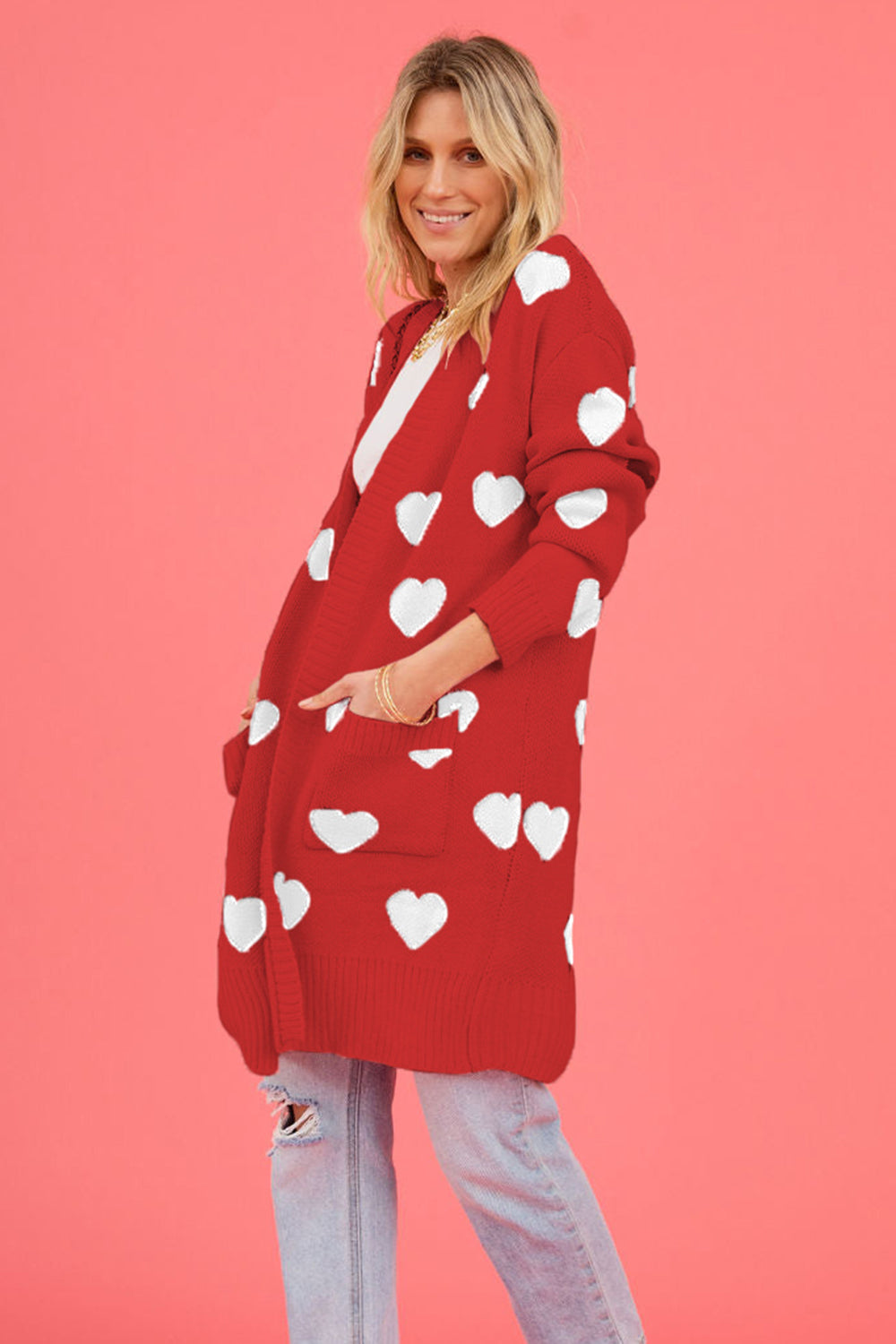 Heart Graphic Cardigan