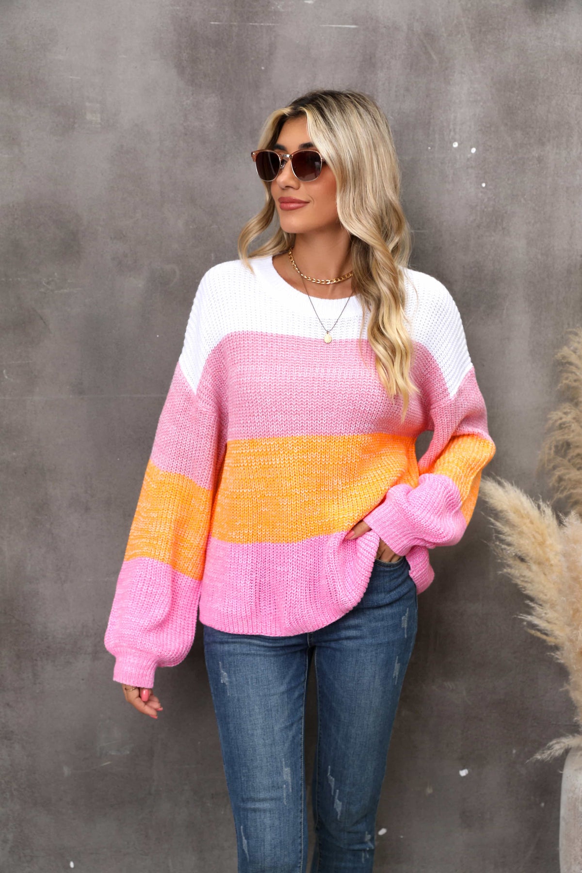 Color Block Sweater