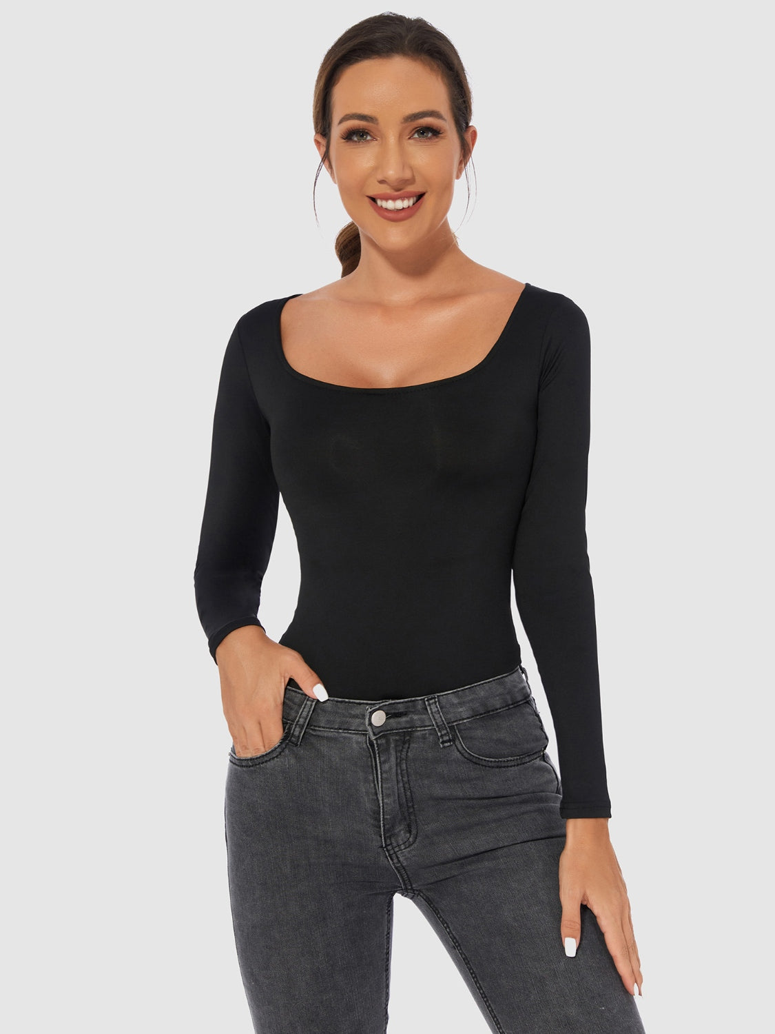 Scoop Neck Bodysuit
