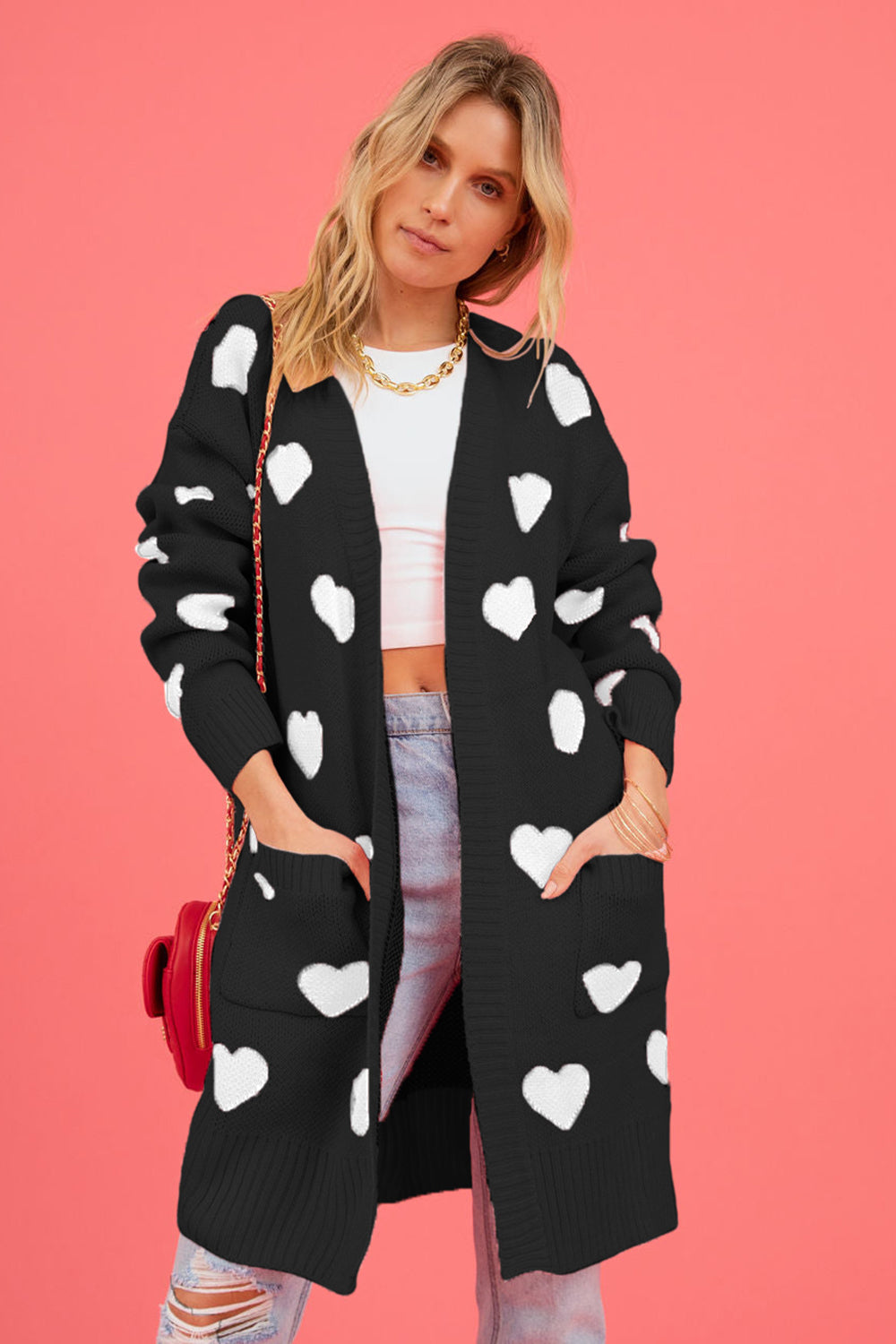 Heart Graphic Cardigan