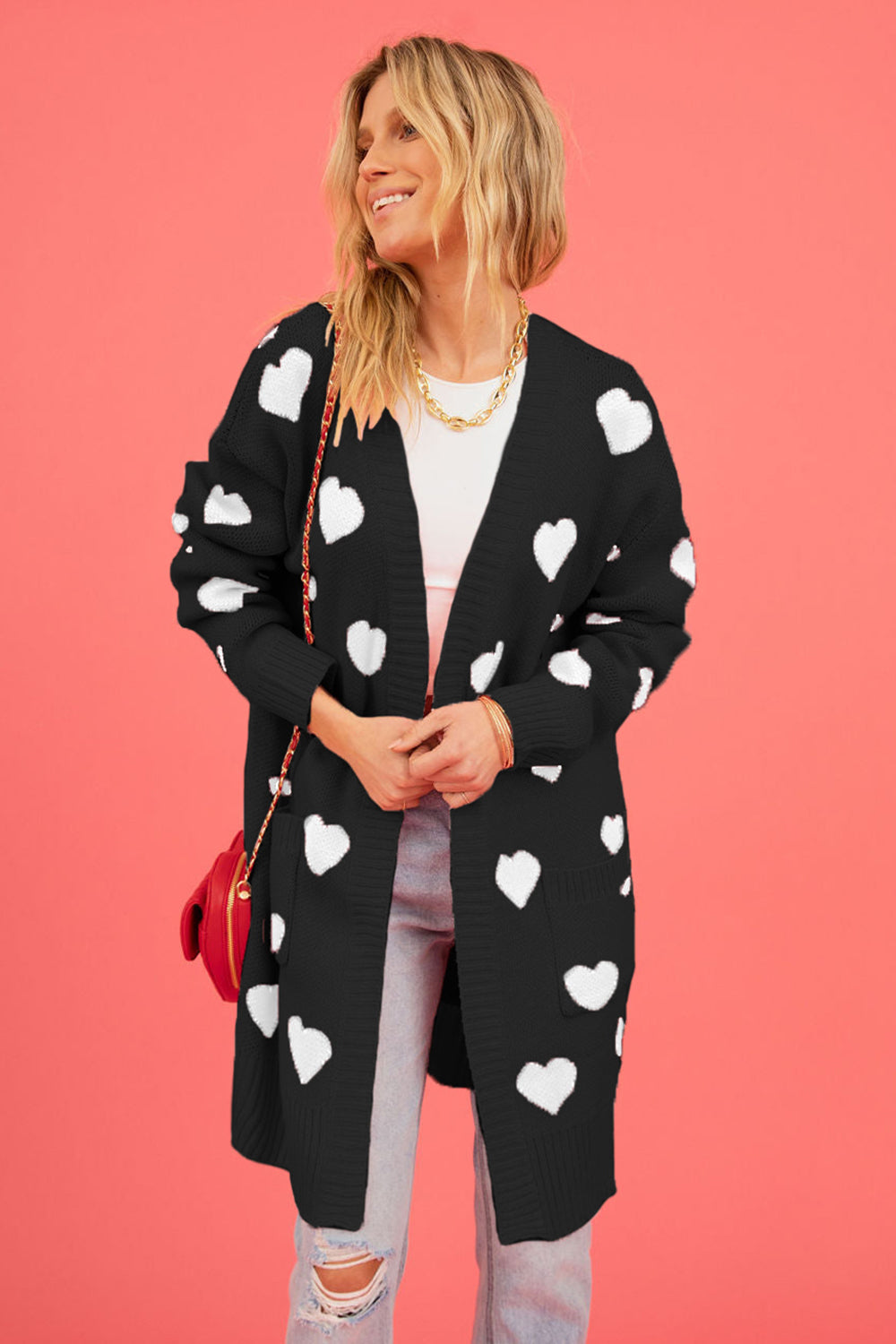 Heart Graphic Cardigan