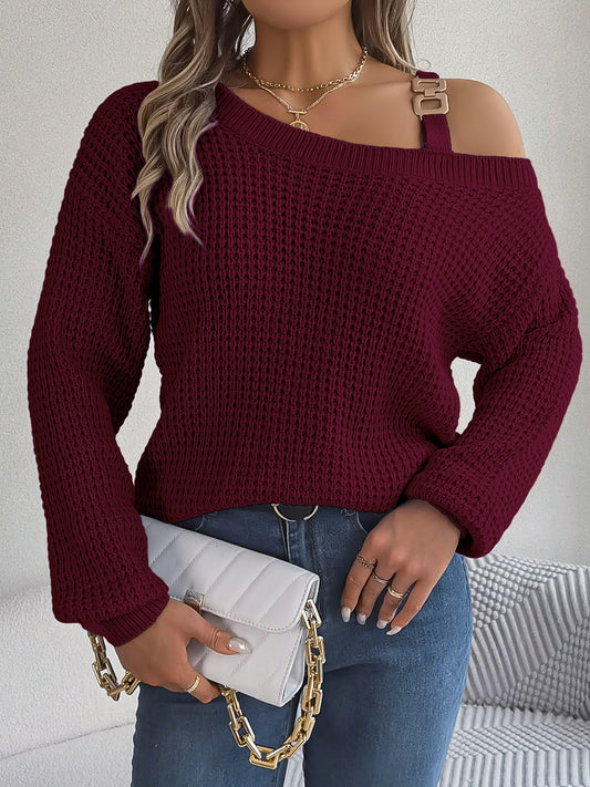 Asymmetrical Long Sleeve Sweater