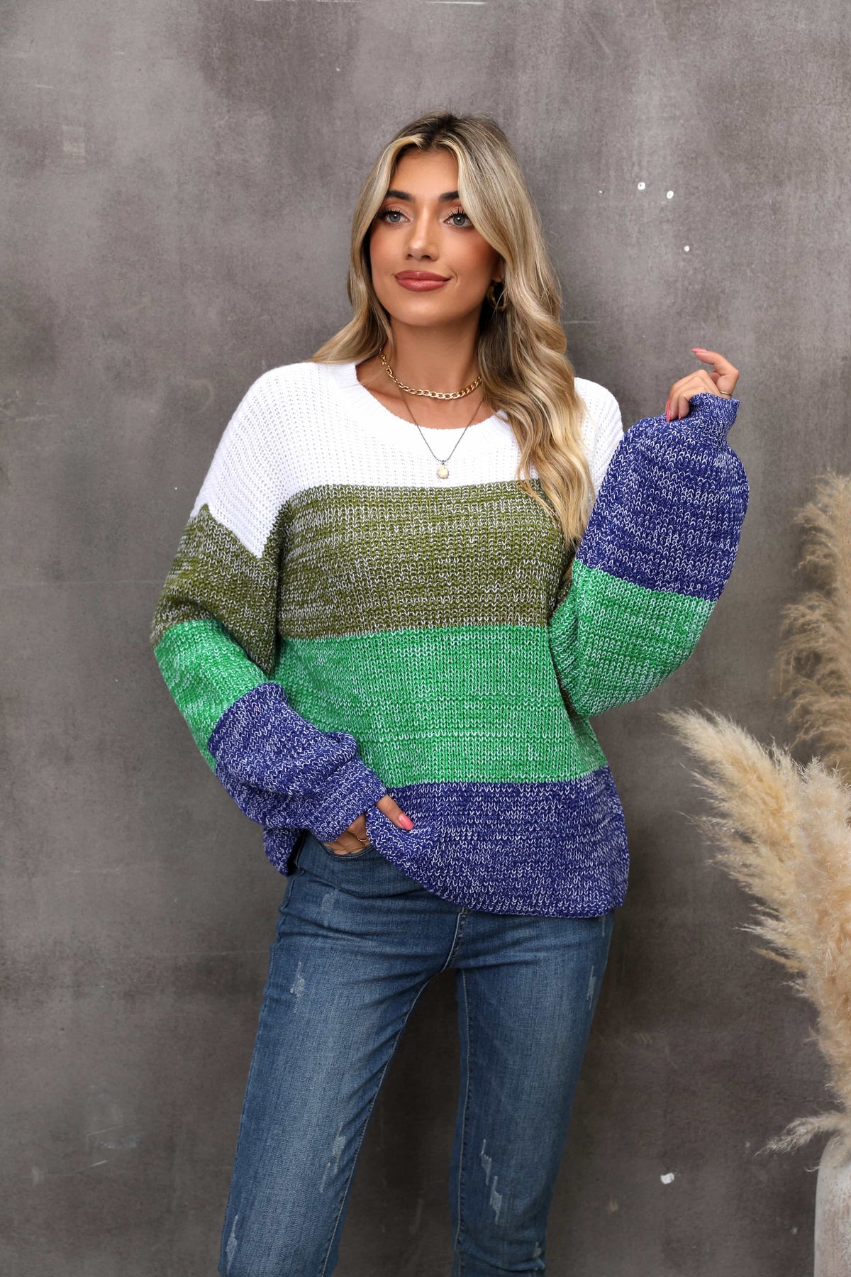Color Block Sweater