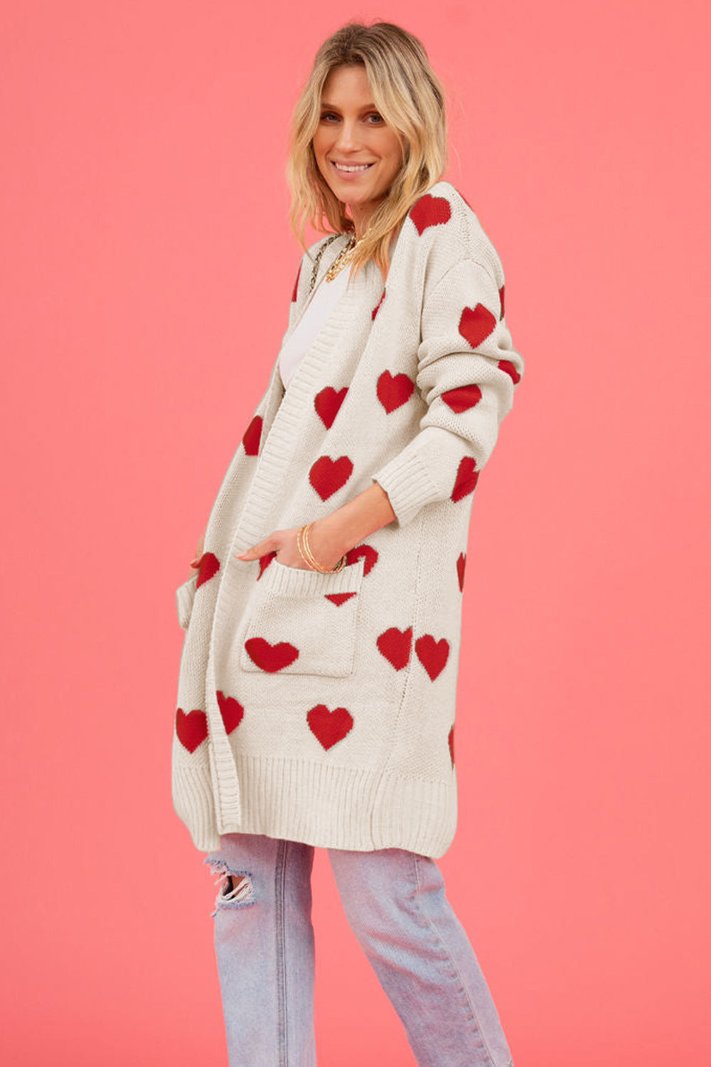 Heart Graphic Cardigan