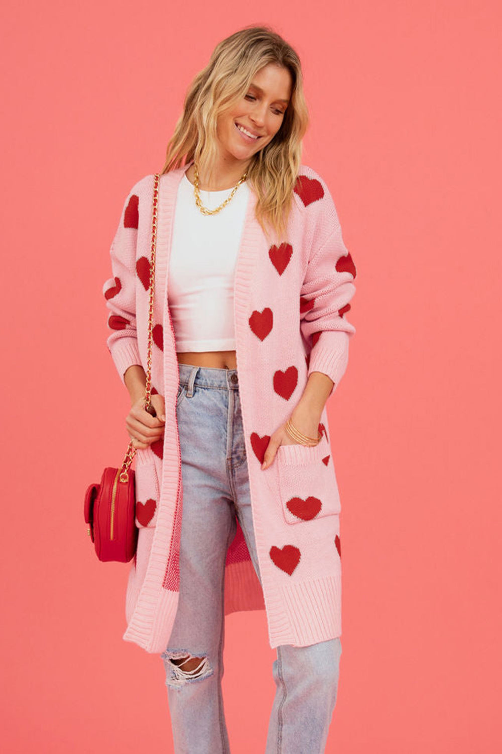 Heart Graphic Cardigan