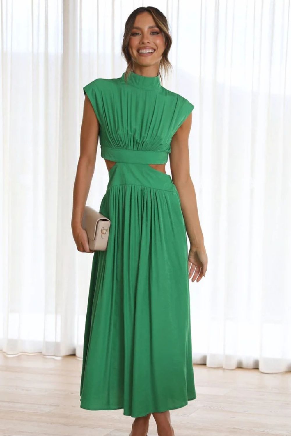 Sleeveless Ruched Dress