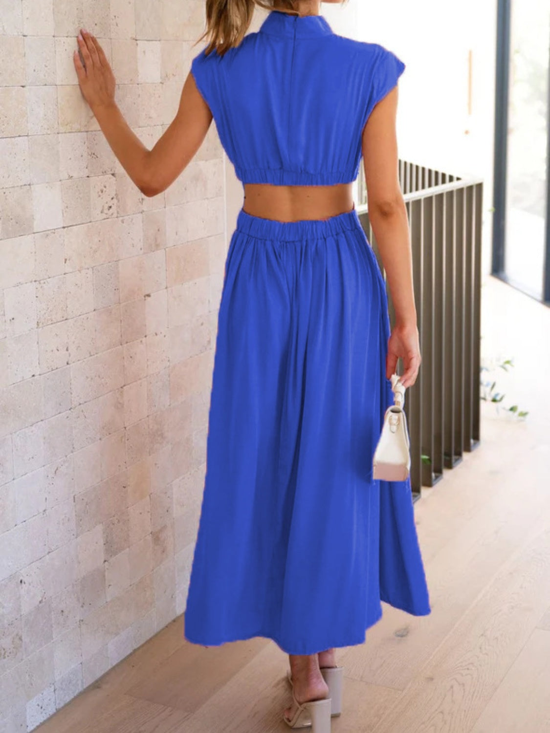 Sleeveless Ruched Dress