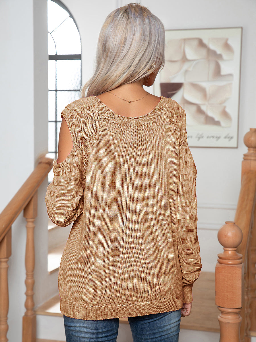 Cold-Shoulder Sweater