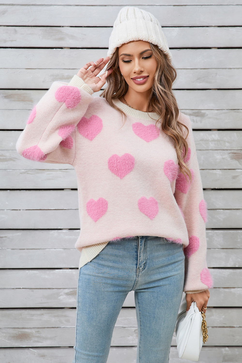 Heart Long Sleeve Sweater