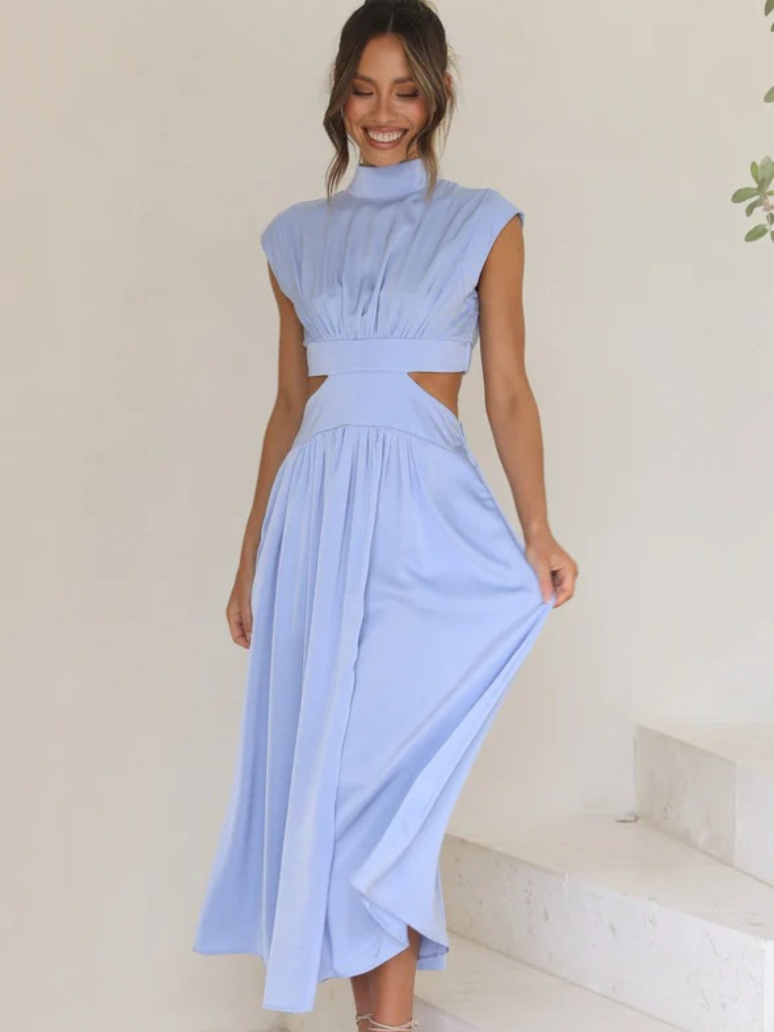 Sleeveless Ruched Dress