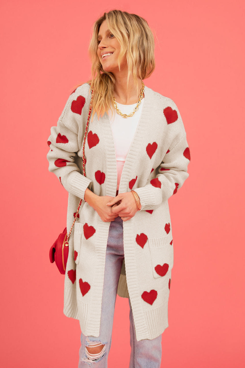 Heart Graphic Cardigan