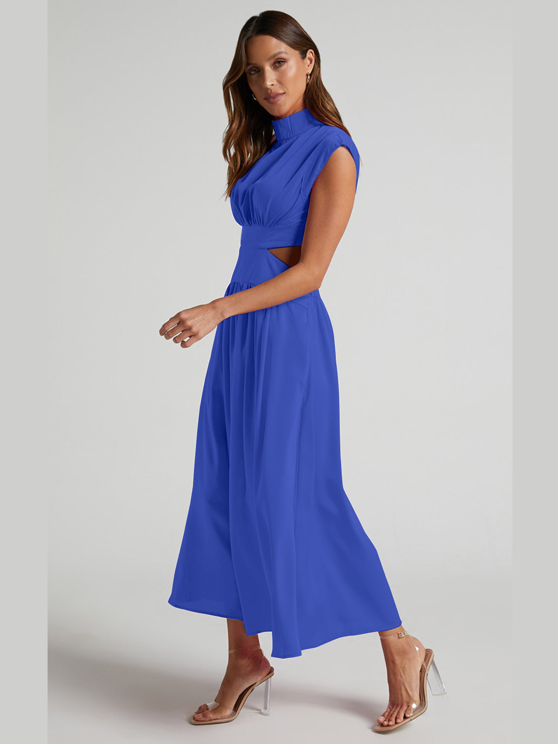 Sleeveless Ruched Dress