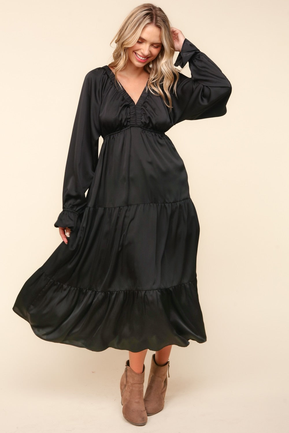 Tiered Midi Dress