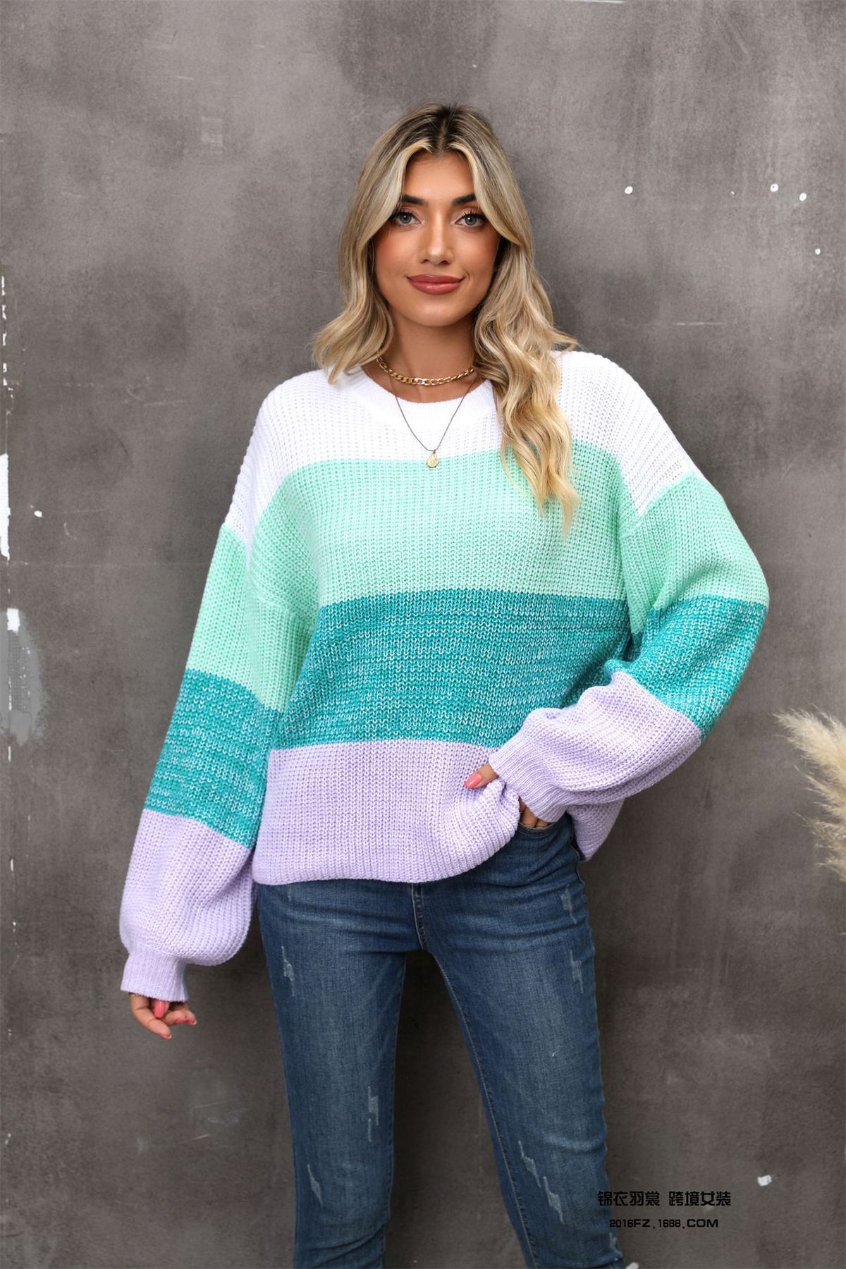 Color Block Sweater