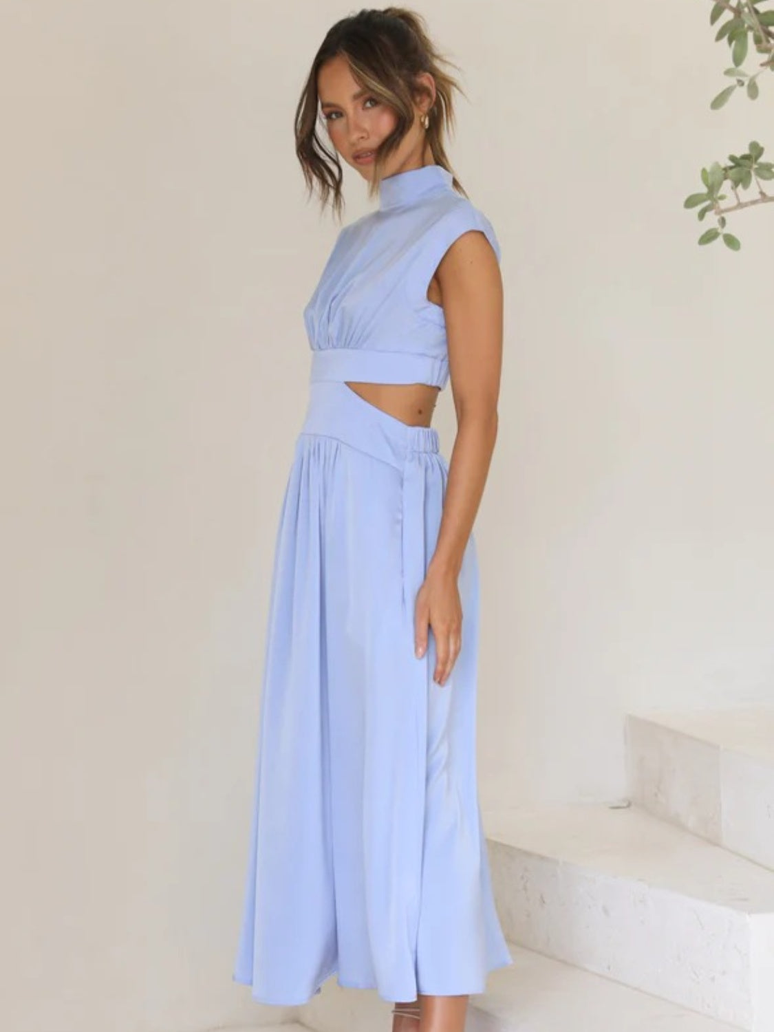 Sleeveless Ruched Dress