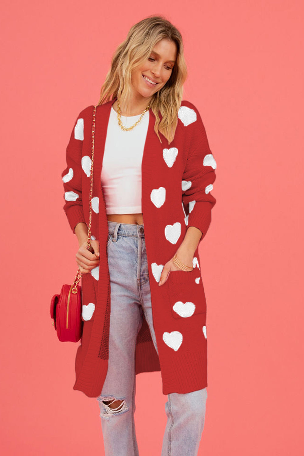 Heart Graphic Cardigan