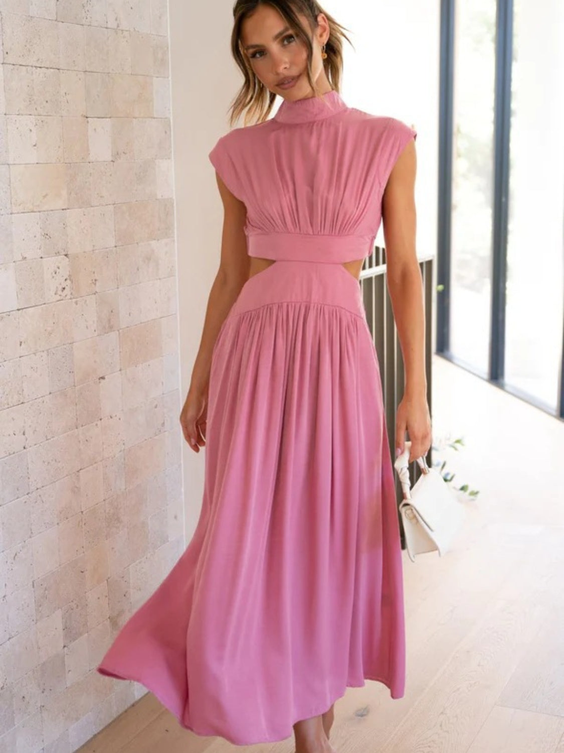 Sleeveless Ruched Dress