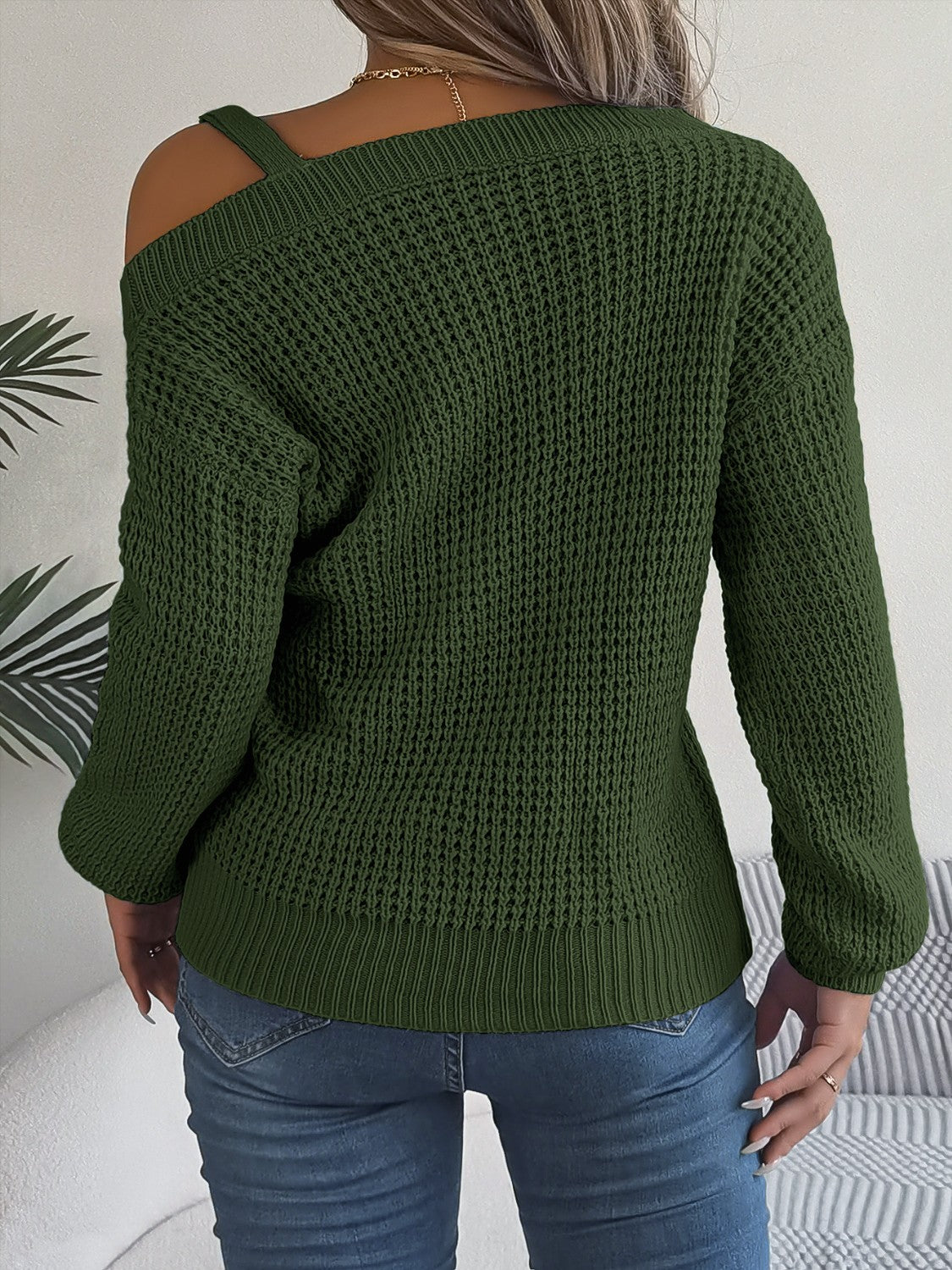 Asymmetrical Long Sleeve Sweater