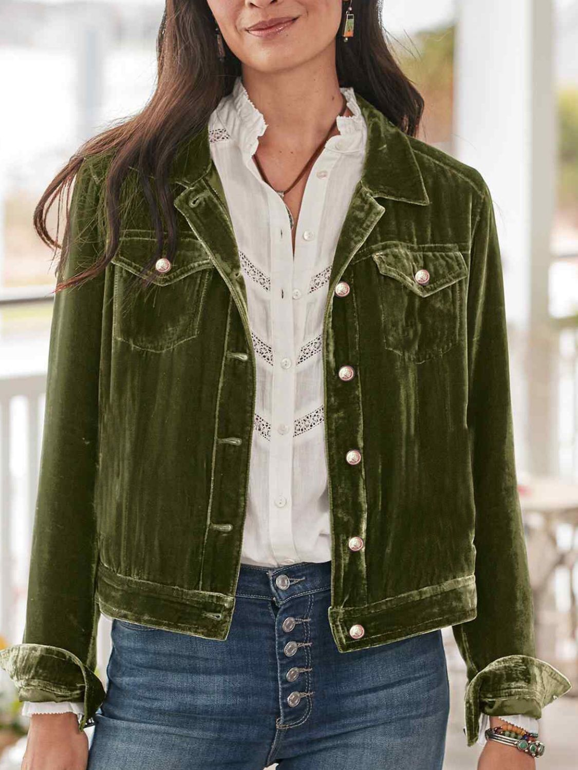 Stylish Long Sleeve Jacket