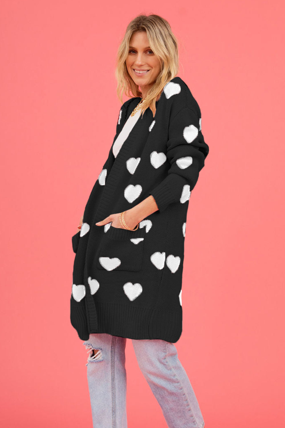 Heart Graphic Cardigan